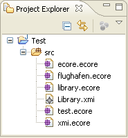 Modelle im Package Explorer